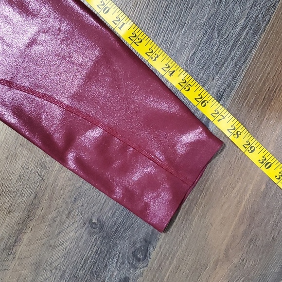 Stella mccartney x Adidas red metallic training legging tights - Picture 2 of 9